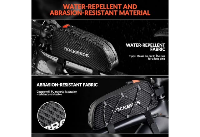 ROCKBROS Fahrradtasche Rahmentasche für Fahrradrahmen (Oberrohrtasche ca.1L 22* 10*5,5cm)