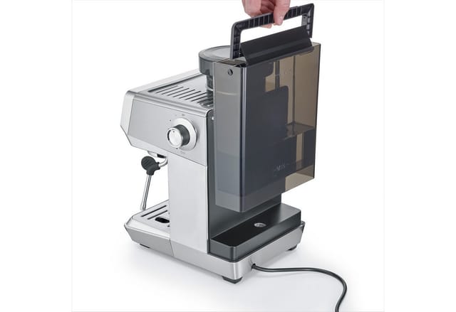 Caso Siebträgermaschine EspressoGourmet & Grind, Automatische Vorbrühfunktion, Cold Brew-Funktion