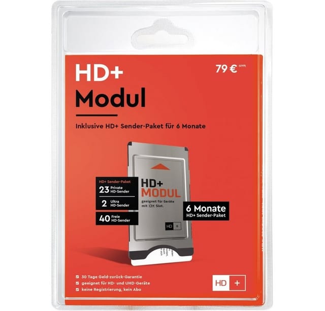 HD Plus HD Plus CI+ Modul inkl. HD+ Sender-Paket für 6 Monate gratis (geeignet CI+-Modul