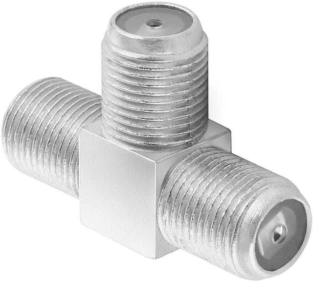 Poppstar SAT-Antenne (Sat TV Coax Verteiler T-Stück (3x F-Buchse)