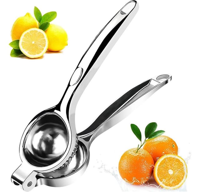 PFCTART Obstpresse Zitronenpresse Handpresse – 7 cm Zitruspresse für Küche & Bar, RostfreierStahl, Säurebeständig, sicher & langlebig – ideal für Zitrusfrüchte