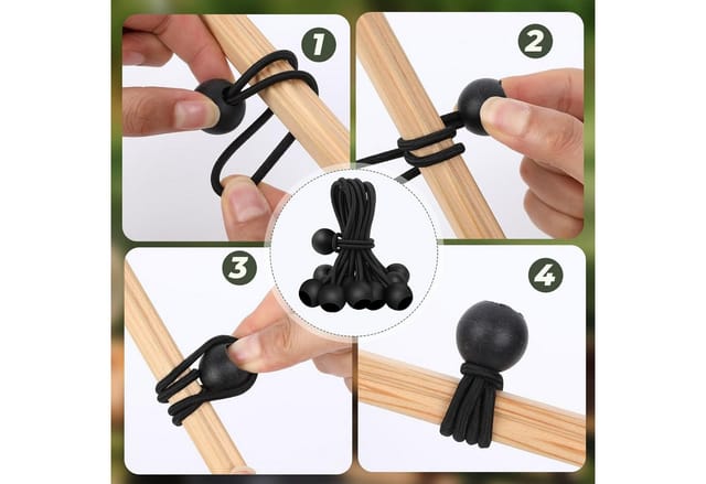 FELIXLEO Spanngurt Spanngummis 30 Stück 10cm Planenspanner für Zelte und Planen (1-St)