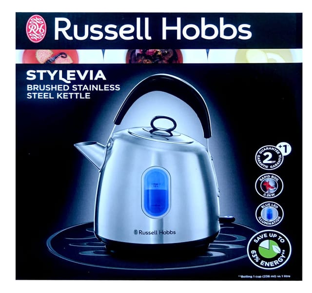 RUSSELL HOBBS Wasserkocher Russell Hobbs 28130-70 Stylevia Wasserkocher 1,5L Edelstahl 2200W