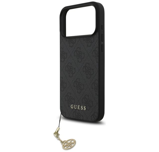 Guess Handyhülle GUESS Case für iPhone 17 Pro Max Charm Anhänger Handyhülle Cover Schwa