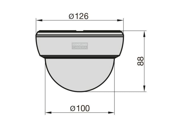 BASI Überwachungskamera Attrappe Dummy Kamera (Spar-Set, 1-tlg., Batteriebetrieben, nach IP 23 geprüft, mit rotem Blinklicht, 1 Stück)