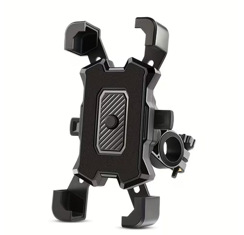 LIVINO Motorhalterung Motorrad Handyhalterung Anti-Shake 4 Krallen Universal ABS, Anti Shake System, 4 Krallen Fixierung, stabile Lenkerbefestigung