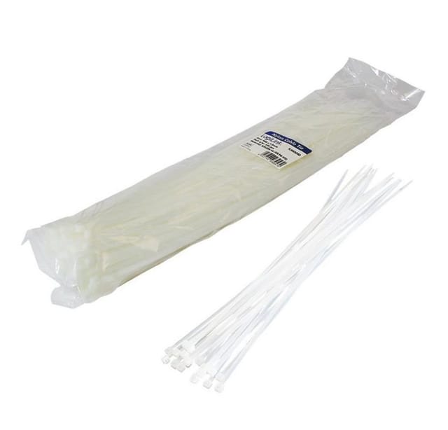 LogiLink Kabelbinder (Set) 100 Stück, transparent, 400 x 4,4 mm