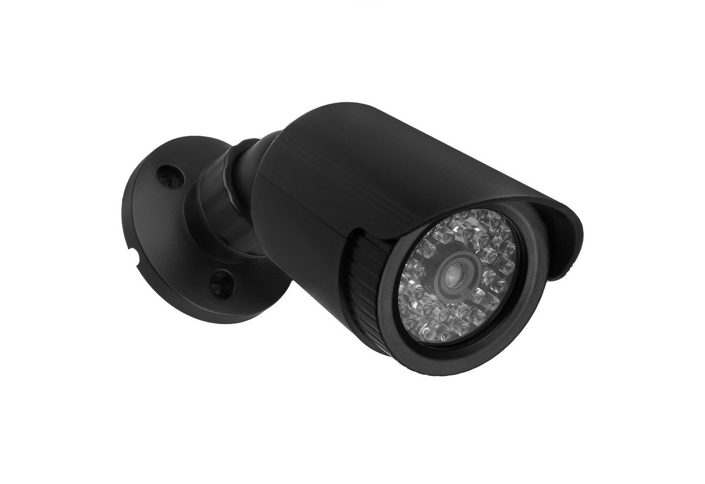 Maclean Überwachungskamera Attrappe IR1800 IR-Kameraattrappe mit blinkender LED-Leuchte (2-tlg., Attrappe einer Röhrenkamera)