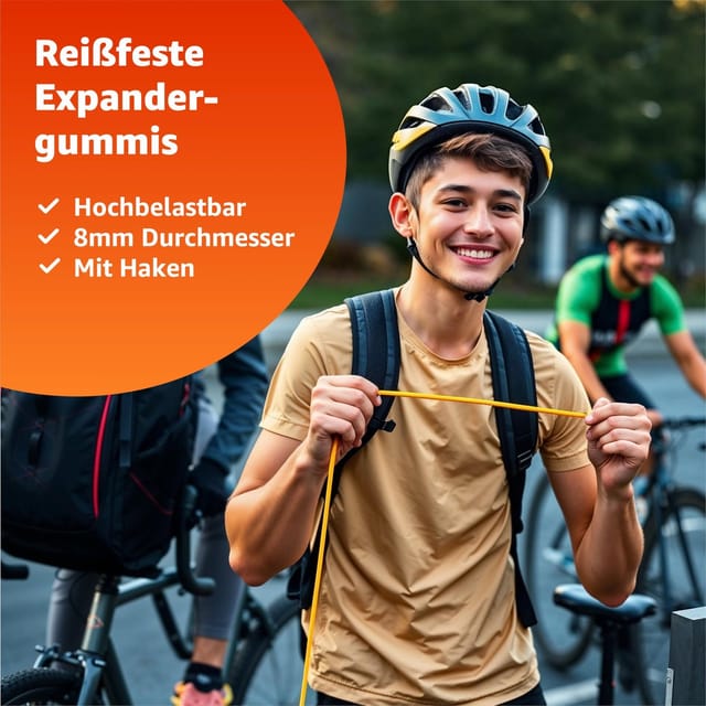 Baumarktic Spanngurt 10x Expander & Gepäckspanner - Gummiseile mit Haken zur Befestigung (Packung, 10-St) verschiedene Längen