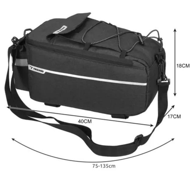 Trizand Fahrradtasche Thermo-Fahrradtasche (Spar-Set, 1-tlg., reflektierende Streifen), 9 L Volumen, passend für Snacks, Getränke oder eine 1,5 L-Flasche