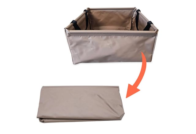 Spetebo Falteimer Camping Spülbecken - 36 x 36 cm faltbar - 20 Liter, (Anzahl, 1-tlg., Stück), mit praktischen Tragegriffen