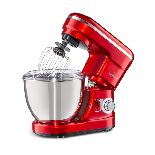Klarstein Küchenmaschine mit Kochfunktion, 1200 W, 4 l Schüssel, Küchenmaschine Knetmaschine Teigmaschine Teigknetmaschine Standmixer