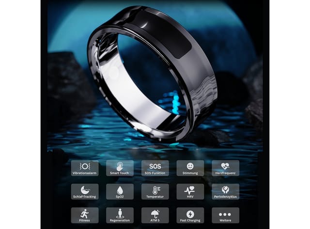 imiki Smart Ring Ring 2, Herzfrequenzmessung & Aktivitätstracking