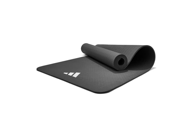 adidas Performance Yogamatte Adidas Fitness- und Yogamatte, 8 mm, Schwarz, mit strapazierfähigem und rutschfestem Material
