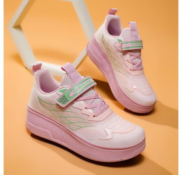 HUSK'SWARE Rollschuhe Komfort und Stabilität für Ihr Training, (Sicher & Komfortabel, Perfektes Geschenk für Kinder), Zwei stilvolle Farben 2-in-1 Design