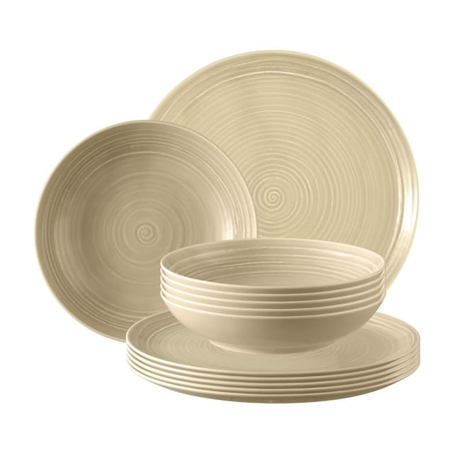 Seltmann Weiden Tafelservice Terra Tafelservice 12er Set (12-tlg), 6 Personen, Porzellan