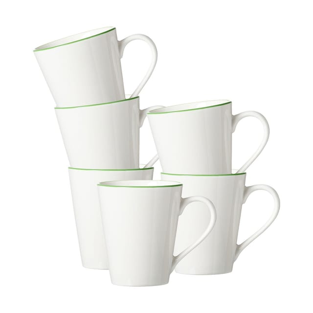 Ritzenhoff & Breker Becher Adela Henkelbecher 300 ml 6er Set, 6-tlg., Porzellan