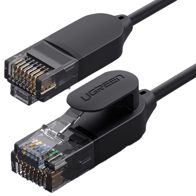 UGREEN flaches Internetkabel patchcord RJ45 Cat 6A UTP 1000Mbp LAN-Kabel, (500 cm)