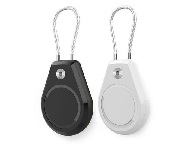 COFI 1453 Schlüsselanhänger Schutzhülle kompatibel mit Apple AirTag, Wasserdicht, Stahlkabel (2-tlg)