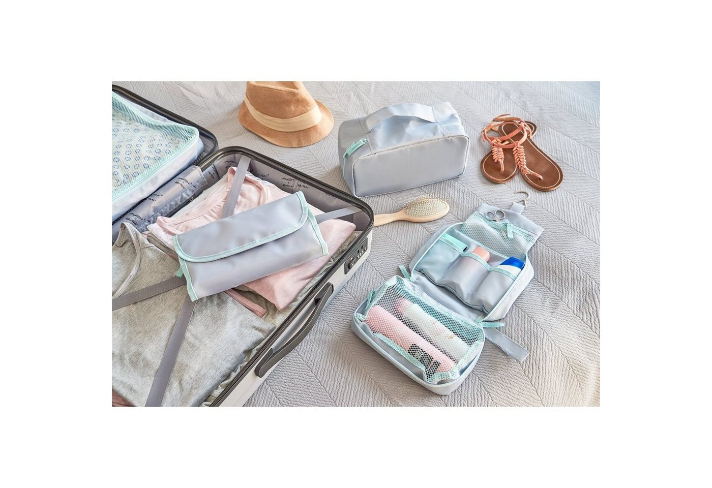 Zeller Present Kulturbeutel Kosmetik Multi Case mit Aufhängung (1, 1-tlg., 1 Kosmetiktasche), Beauty Case Bild 3