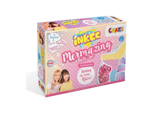 CRAZE Badezusatz Mermazing Badeset für Kinder mit Badebomben und Badekosmetik