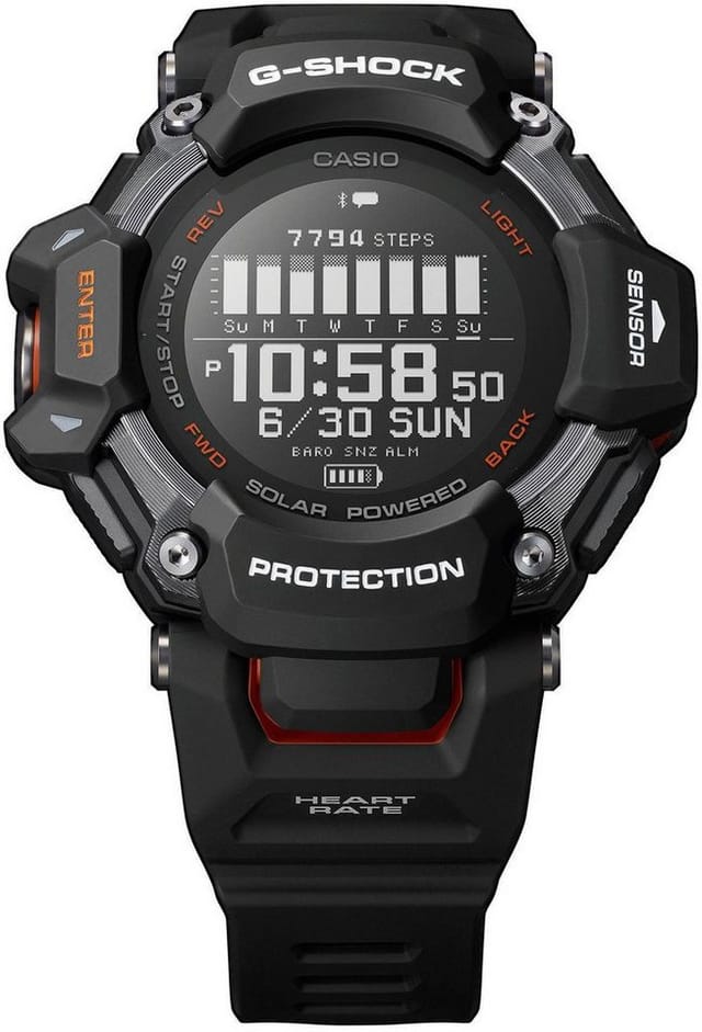 CASIO Quarzuhr Casio GBD-H2000-1AER Herrenuhr G-Shock G-Squad 53mm 20ATM Casio GBD-H2000-1AER Herrenuhr G-Shock G-Squad 53mm 20ATM