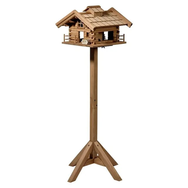 DOBAR Vogelfutterhaus »Tirol«, inkl. Standfuß, H 117 cm, aus Holz