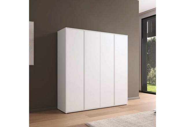 RAUCH BLUE Nabila Drehtürenschrank (classic-zubehör, Weiß, Breite 187 cm / Höhe 194 cm)