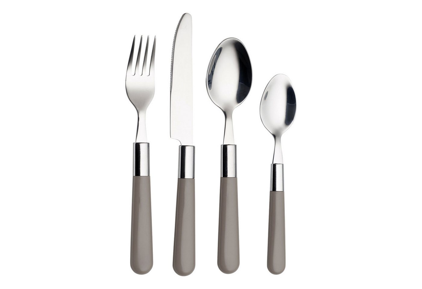 Bistro Besteck-Set 16tlg - grau