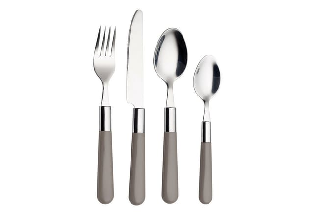 Bistro Besteck-Set 16tlg - grau