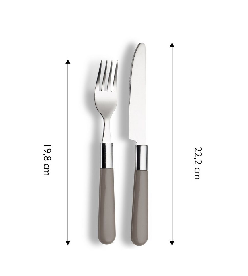 Bistro Besteck-Set 16tlg - grau Bild 5