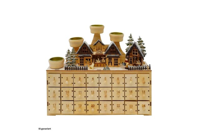 HTI-Living Adventskalender Weihnachtsmarkt zum Befüllen