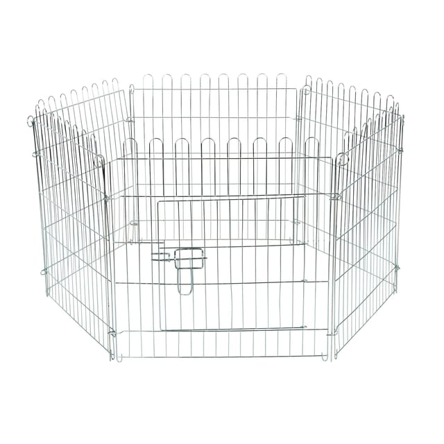 Kerbl Freilaufgehege 6-eckig Gehege für Kleintiere, 56,5x56,5 cm