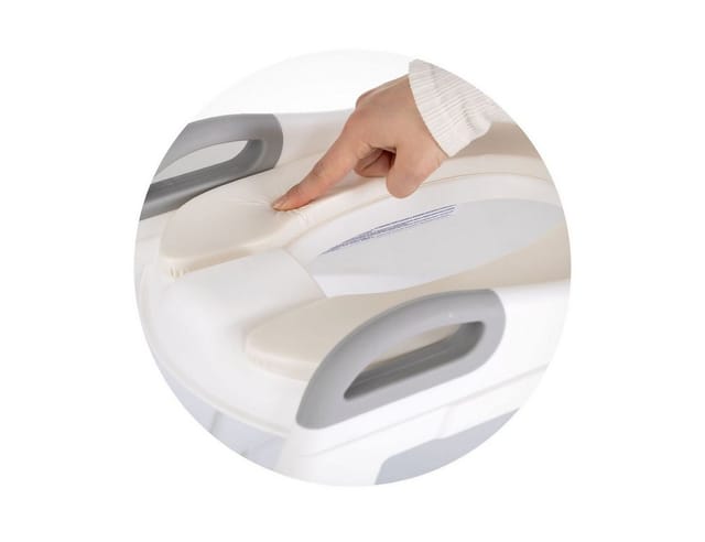 Chipolino Toilettentrainer Kiddy Toilettensitz höhenverstellbar Griffe Stufen beige