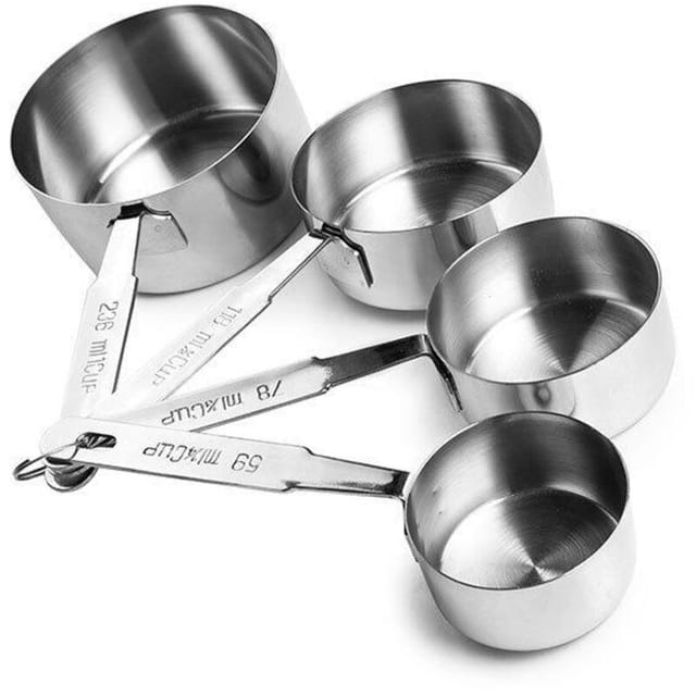 Ibili Messbecher-set Aus Kunststoff Silberfarbig