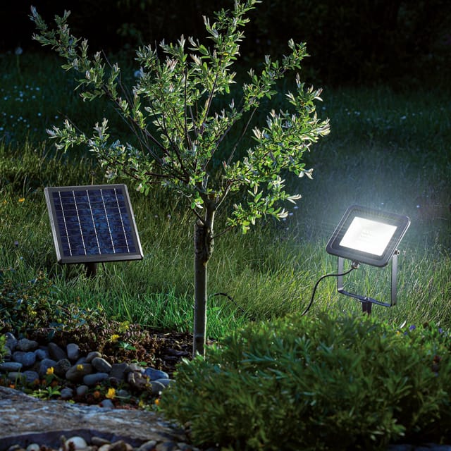 Esotec - Solar Wand-strahler Und Boden-strahler Power Flood In Kaltweiß 102702