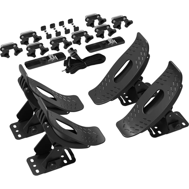 Wiltec Dachträger Set Für Kajaks & Sup-boards Bis 70 Kg 4 Stück, Boothalterung Für Autodachträger, Einfache Montage & Verstellbarer Winkel, Inkl. Befestigungsriemen