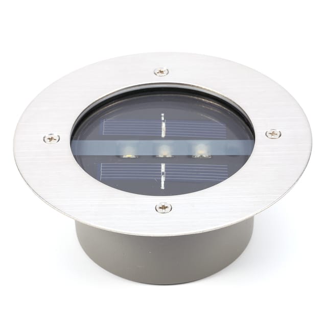 Solarbetriebene Led-bodeneinbauleuchte Für Garten, Einfahrt, Terrasse Und Außenbeleuchtung
