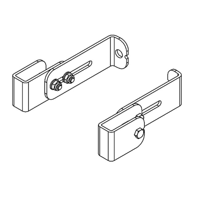 Hailo Wandhalter Für Rundschacht Und Gerade Wand Für Leitertyp 9623/9624, 330-410mm Wandabstand