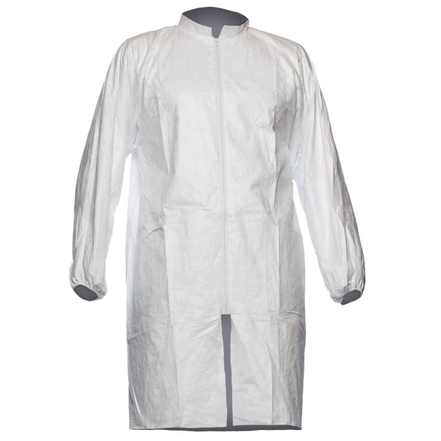 Gr .l (54/56) Tyvek® 500 Laborkittel Weiß Tyvek 500 Labcoat