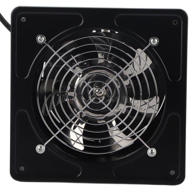 190 Mm 40 W Leiser Wandventilator Für Bad, Küche, Garage - Effiziente Belüftung 220 V (schwarz)