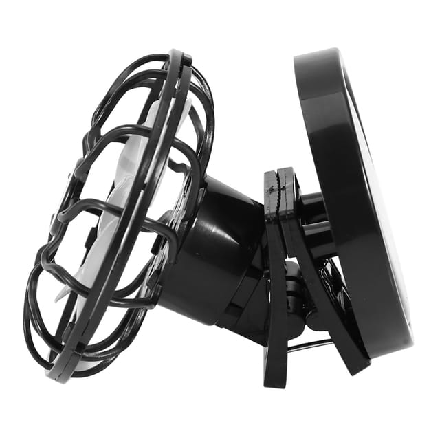 Elektrischer Mini-clip-ventilator Mit Solarfunktion, Klimaanlagen-kühlzellenventilator Für Reisen, Camping, Wandern
