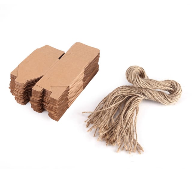 Geschenkboxen Aus Braunem Kraftpapier Für Hochzeiten, Süßigkeiten Und Pralinen – 50 Stück