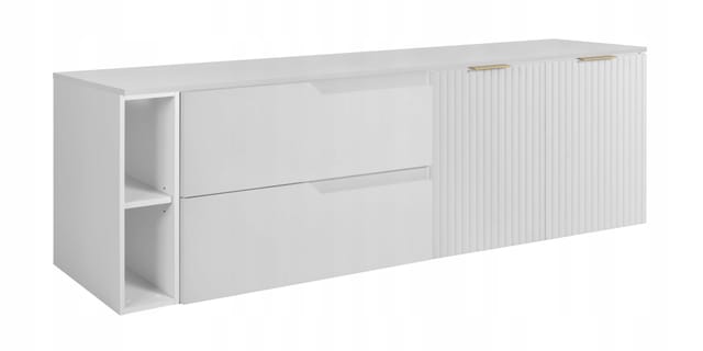 Waschtischunterschrank - 160 Cm - Weiß - Modernes Design - Funktional Und Elegant
