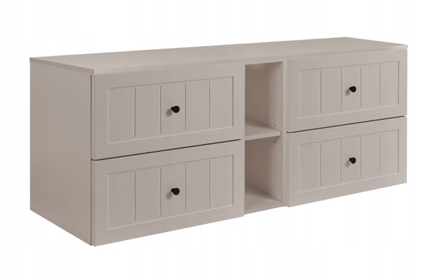 Waschtischunterschrank Gusto 140 Cm - Farbe Kashmir - Elegantes Design - Soft Close
