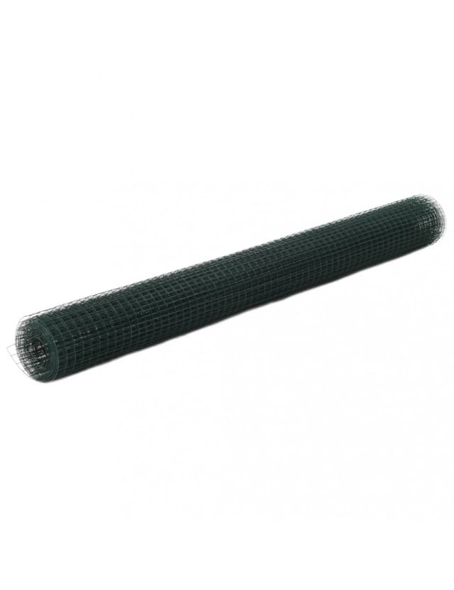 Drahtzaun Stahl Mit Pvc-beschichtung 25x1,5 M Grün Vidaxl 78114