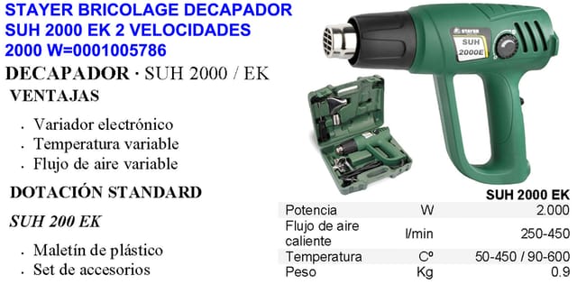 Stayer Iberica - Stayer Diy Stripper Suh 2000 Ek 2 Geschwindigkeiten 2000 W 15786