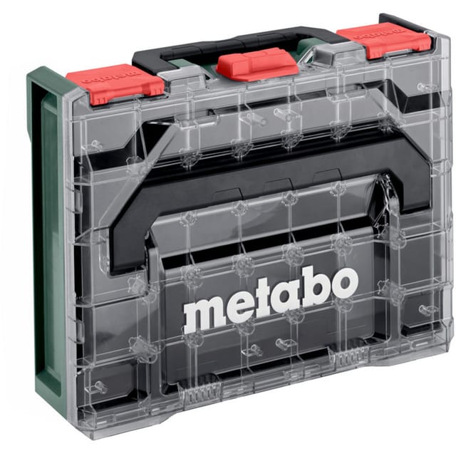 Metabo Metabox 100 S Organizer Mit 15 Einsatzboxen U. Transparentem Kofferdeckel