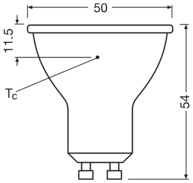 Ledvance Led Par16 Dim P, 3.7w, Gu10, Dimmbar, 4099854457548