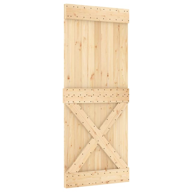 Tür Narvik Natur 85 X 210 Cm Massivkiefer Vidaxl